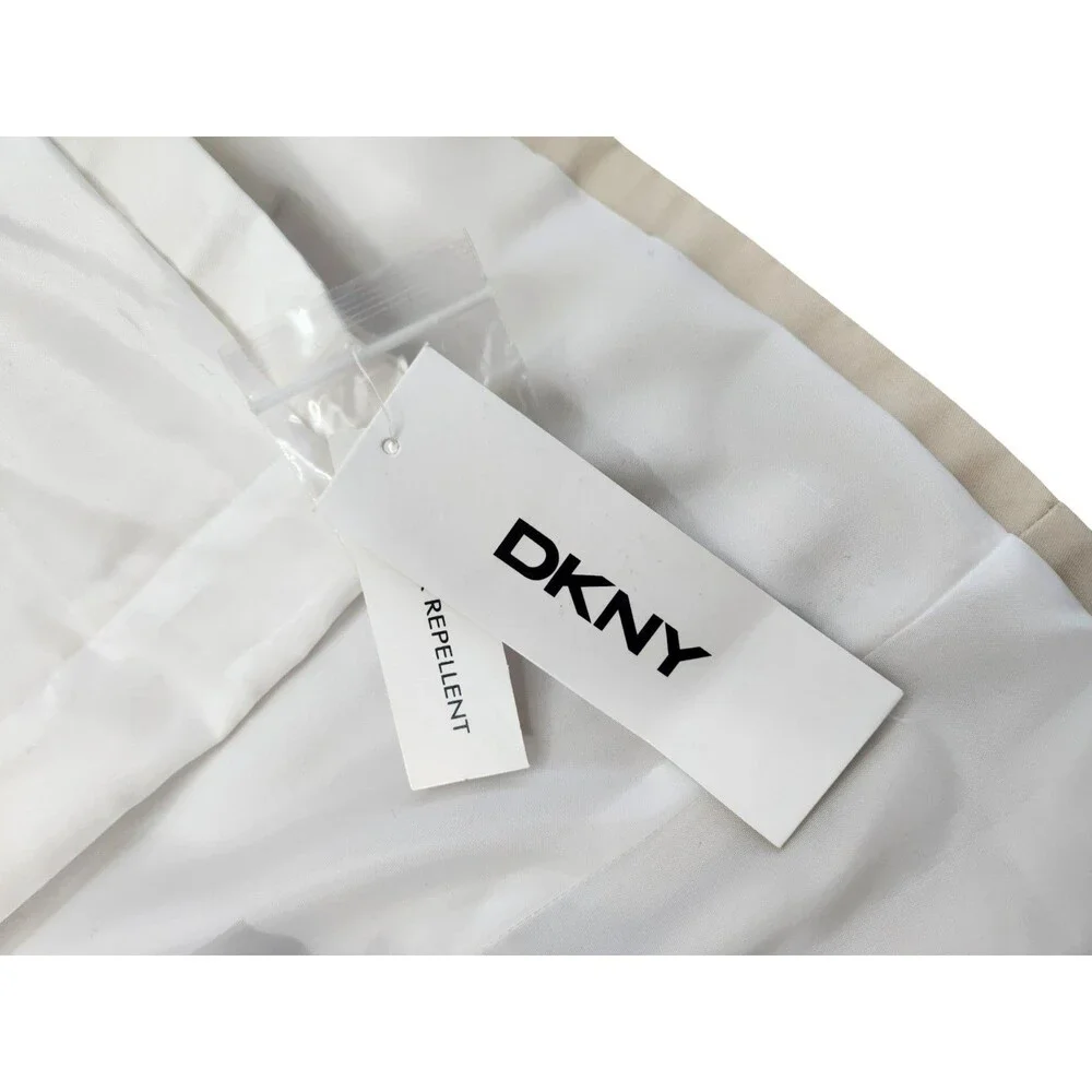 DKNY Women’s White & Tan Colorblock Belted Trench Coat – Size Large – NWOT